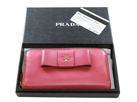 prada wallet pink ribbon|prada saffiano wallet price.